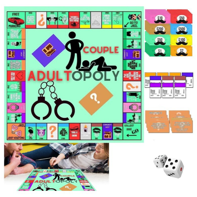 Board Game Unmatched - Paar-Schachbrett-Monopoly-Partyspiel, Erwachsenen-Paar-Dating-Spielabend für Verschiedene Feste, Brettspiel-Geschenke