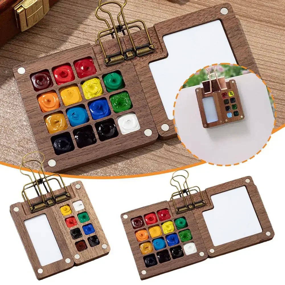 Miniature Painting Set - 8/15 Grid Tragbare Skizzenbuch Palette Mini