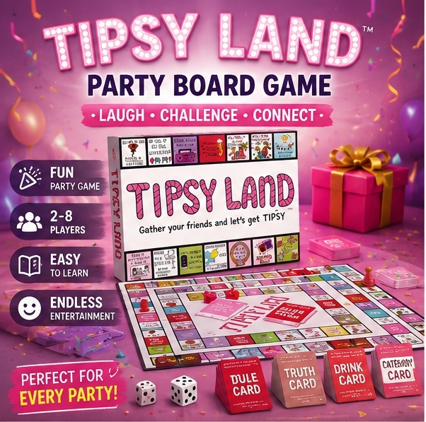 Board Game Land - Partygeschenk von Tipsy Land: Partyspiele, lustige