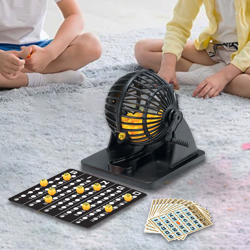 Board Game Electronic Table - Bingo-Lotterie-Maschinenkäfig-Sweepstakes für Familie, große Party, Reisen,
