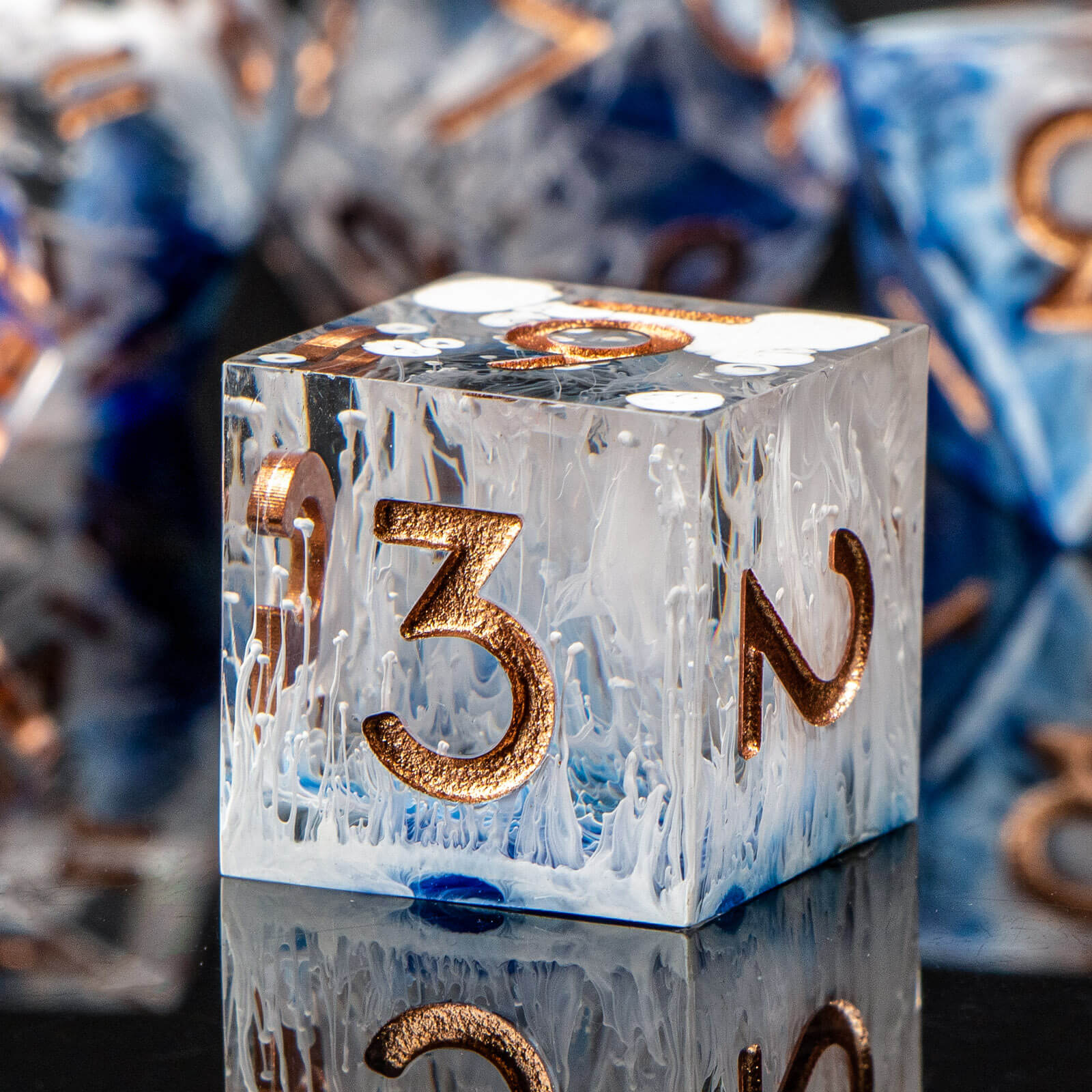 Board Game Dungeons And Dragons - Harz-Würfel mit Scharfen Kanten für DND,