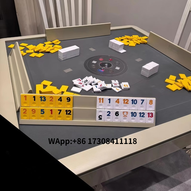 Board Game Electronic Table - Inean Play Automatischer Shuffle-Okey-Rummy-Spieltisch Elektronische Mahjong-Maschine
