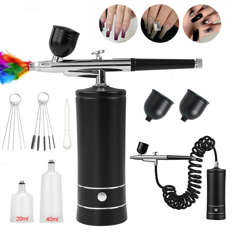 Miniature Painting Set - Airbrush Nail Art Malset mit Kompressor