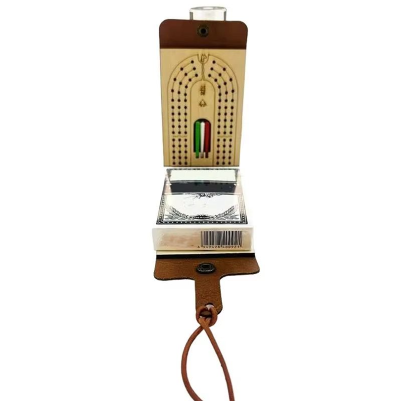 Board Game Fun - A71Z Zusammenklappbares Cribbage-Brettspielset, lustiges Tischspiel mit