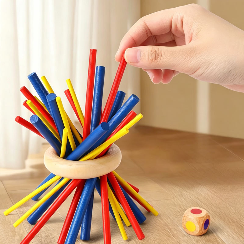 Board Game Fun - Balance & Fun Holz-Steckspielzeug Familienspiele für