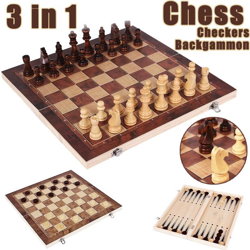 3-in-1-Schachbrett, klappbares – Board Game Vantage Bewertung und Preis