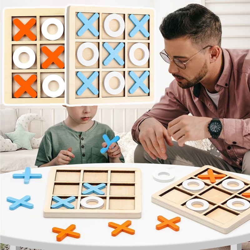 Hölzernes Tic-Tac-Toe-Brettspi – Board Game Fun Bewertung und Preis