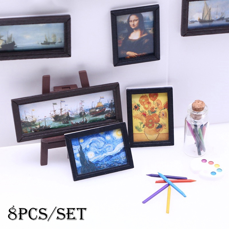 8 Teile/satz 1:12 Puppenhaus M – Miniature Painting Set Bewertung und Preis